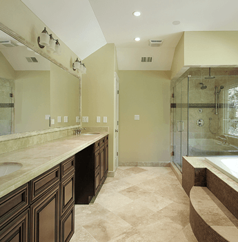 Large Bathroom With Porcelain Floor Tiles in Marietta and Roswell, GA